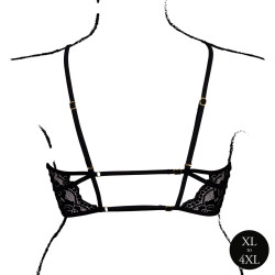 Amour by Le Desir Soutien-gorge Triangle Ouvert Grande Taille Charma Noir